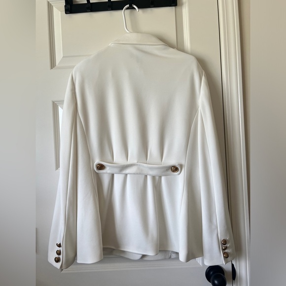 Gold and cream Blazer Structured Silhouette Business Wear - Picture 3 of 12